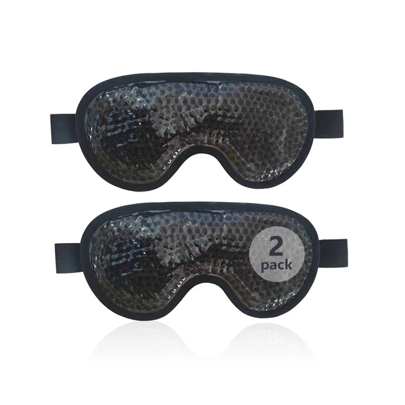 NEW Arrivals 2PCS Set 4 Colors Cold/Hot Use Cooling Gel Eye Mask Reusable Cold Eye Mask for Puffy Eyes, Eye Ice Pack Eye Mask with Soft Plush Backing for Dark Circles Ladies Beauty Salon Spa Supplies