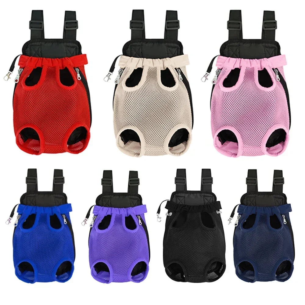 NEW Arrivals Adjustable Cat Dog Carrier Bag Pet Double Shoulder Backpack Portable Bag Outdoor Travel Camping Hiking Chest Strap Bag Pets Accessories