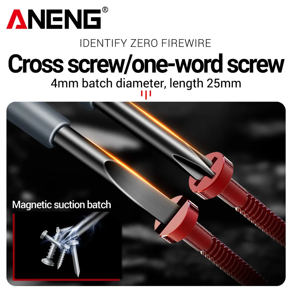 NEW B05 Word/Cross Screwdrivers Neon Bulb Indicator Meter Electric Pen Insulated Electrician Highlight Pocket Tester Pen Tools