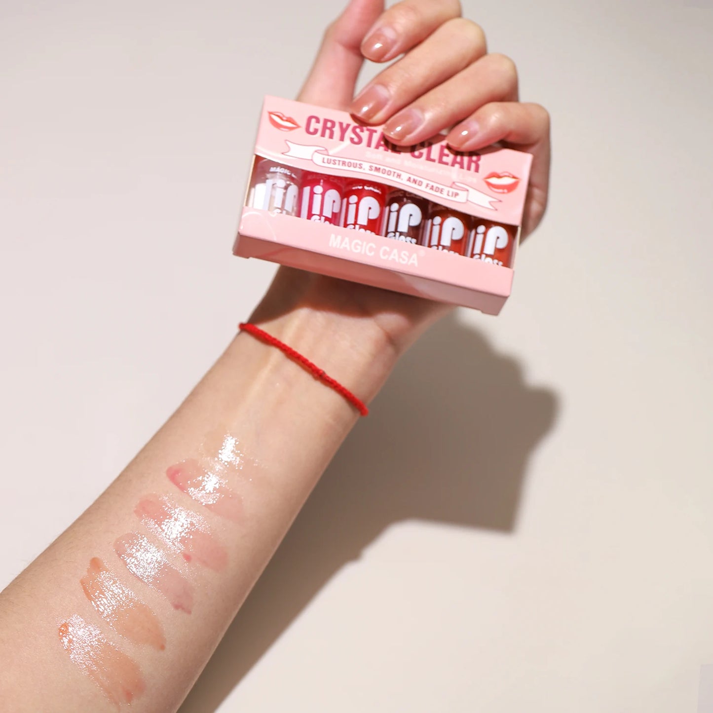 NEW Arrivals 6PCS Set Korean Small Bottle Hydrating Jelly Lip Oil Long-Lasting Moisturizing Smooth Shimmering Lip Hydrating Liquid Korean Skin Care Products