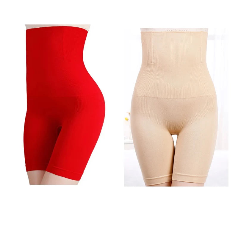 NEW Arrivals 2PCS Set S(50KG) -6XL (135KG) Plus Size Women Belly Shaping Brief High Waist Lifting Hip Pants Slimming Panties Postpartum Shaper Underwear Safety Panty