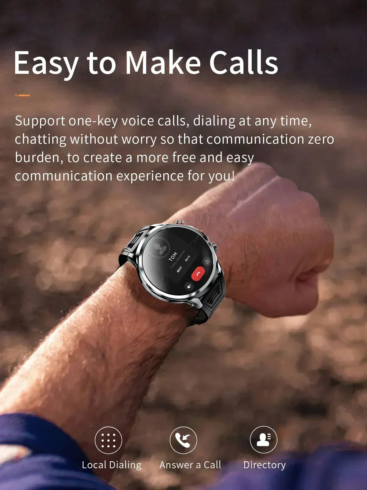 NEW Arrivals GPS Tracker Heart Rate Blood Pressure Multiple Sports Modes and Languages Android Adult Smart Watch 1.95 'AMOLED 8GB+128GB Storage 4G Full Network Google Play WIFI GPS Sim Card