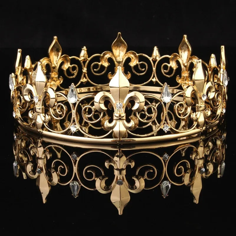 Low-Price Sales are Limited Luxury Wedding Crown Gold Silver Color Rhinestone Crystal Diadem Queen Crown Princess Tiaras Bridal Hair Jewelry Party Hair Accessories Girls Ladies Luxury Jewelry Fashion Accessories Supplies