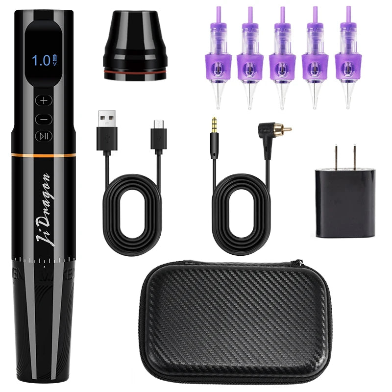 NEW Arrivals PMU Wireless Machine Permanent Makeup Micro Blading for Eyebrows Eyeliner Lip Micro Shading Professional SMP Rotary Tattoo Pen Set Cosmetic Accessories