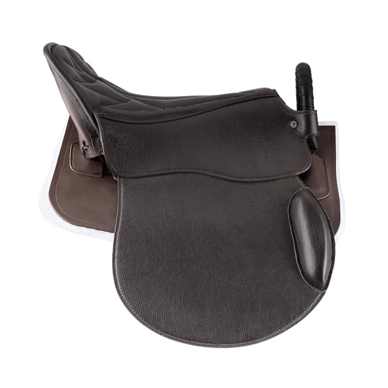 British Style Horse Equestrian Saddle for Horse Riding, Equestrian Equipment, The Seat on which a knight Rides