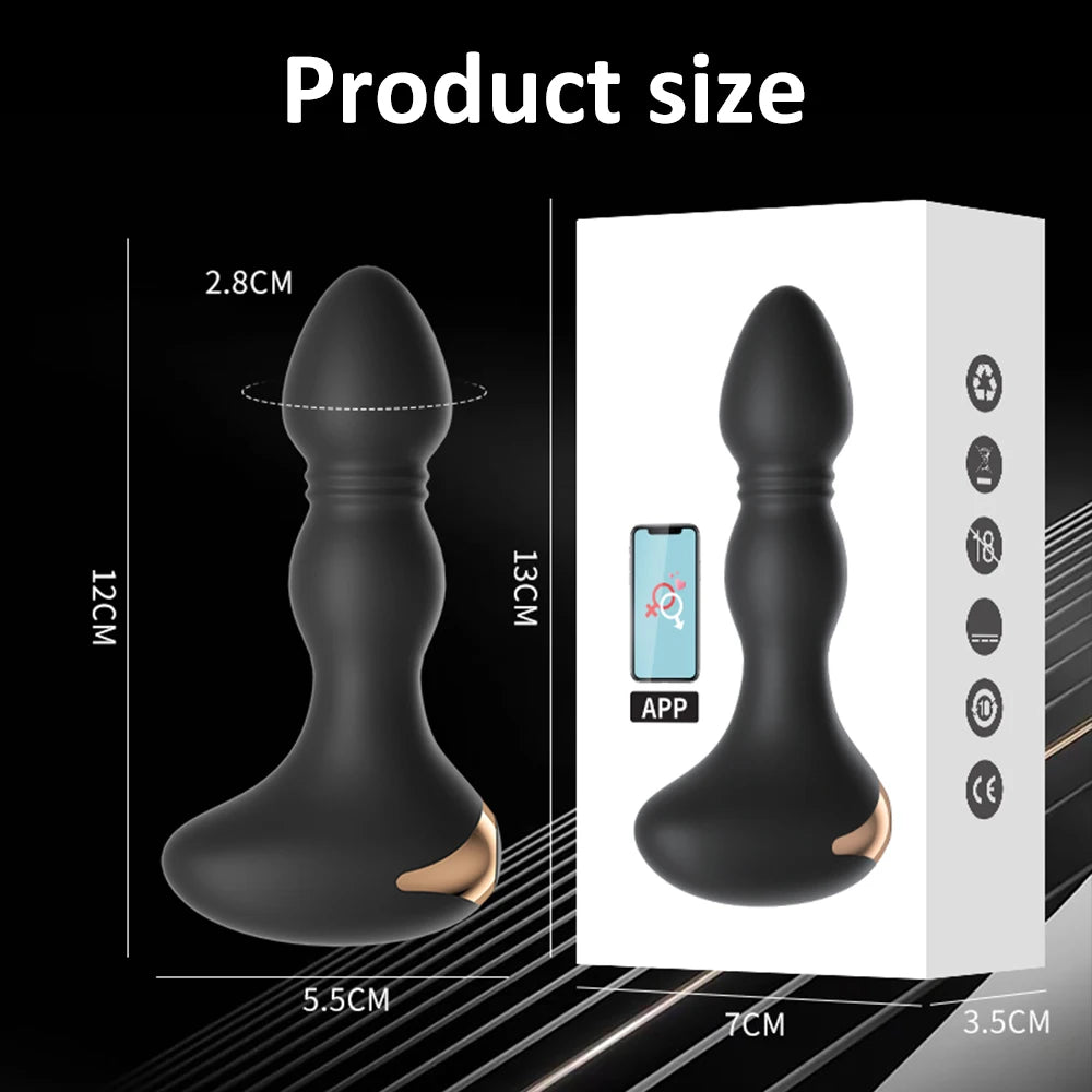 Anal Plug Vibrator Female Dildo Butt Plug for Women Prostate Massager Wireless Remote Control Adults Sex Toys Buttplug for Men
