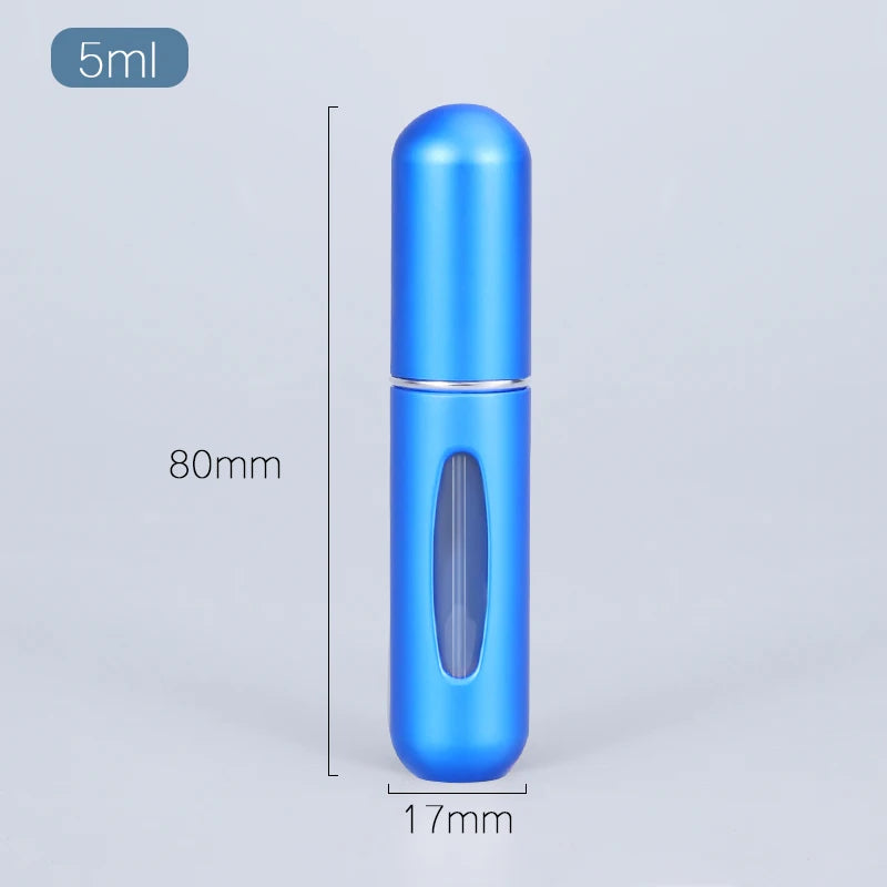 5/8ml Portable Mini Refillable Perfume Atomizer Aluminum Parfume Spray Bottle Empty Cosmetic Containers for Travel Tool