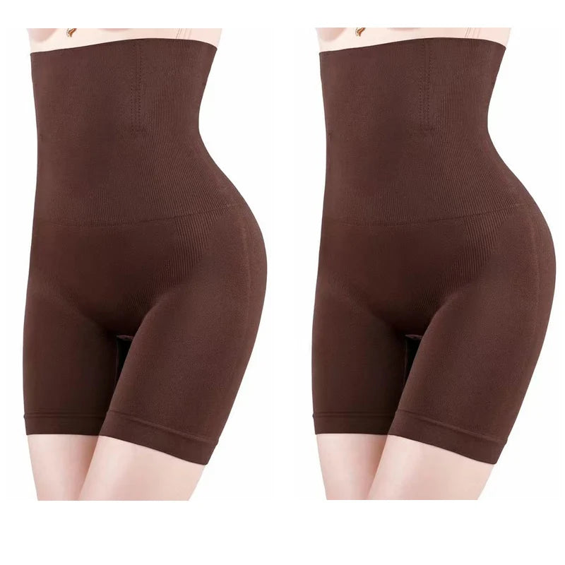 NEW Arrivals 2PCS Set S(50KG) -6XL (135KG) Plus Size Women Belly Shaping Brief High Waist Lifting Hip Pants Slimming Panties Postpartum Shaper Underwear Safety Panty