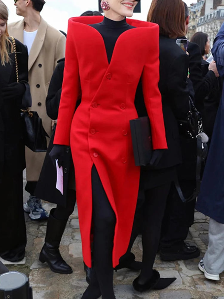Low-Price Sales are Limited NEW S-2XL Women's Designer Trench Formal Coat Personalized Stand Up Collar Slimming Long Windbreaker Autumn Winter 1A110 Wedding Birthday Party Night Club Business Dinner Ladies Luxury Fashion Clot