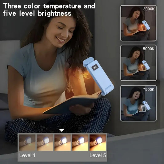 NEW Arrivals USB Charging Clip Reading Light Bookmark Light Folding Clip Book Light LED Reading Lamp Mini Desk Lamp Eye Protection Book Lamp