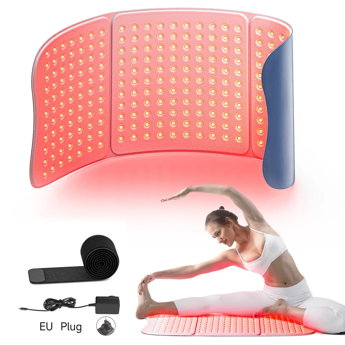NEW Upgraded 792 LED Chips L7 Large Red Light Therapy Mat 792pcs LEDs 660 & 850nm Infrared Light Therapy Pad For Full Body Pain Relief Treatment Skin Care Supplies