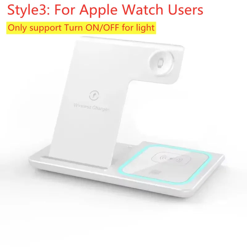 NEW Arrivals 300W Foldable 3 In 1 Wireless Charger Stand Pad Desktop Fast Charging Station For iPhone 16 15 14 13 Samsung Apple Watch Air Pods Mobile Phones Accessories Electronic Supplies