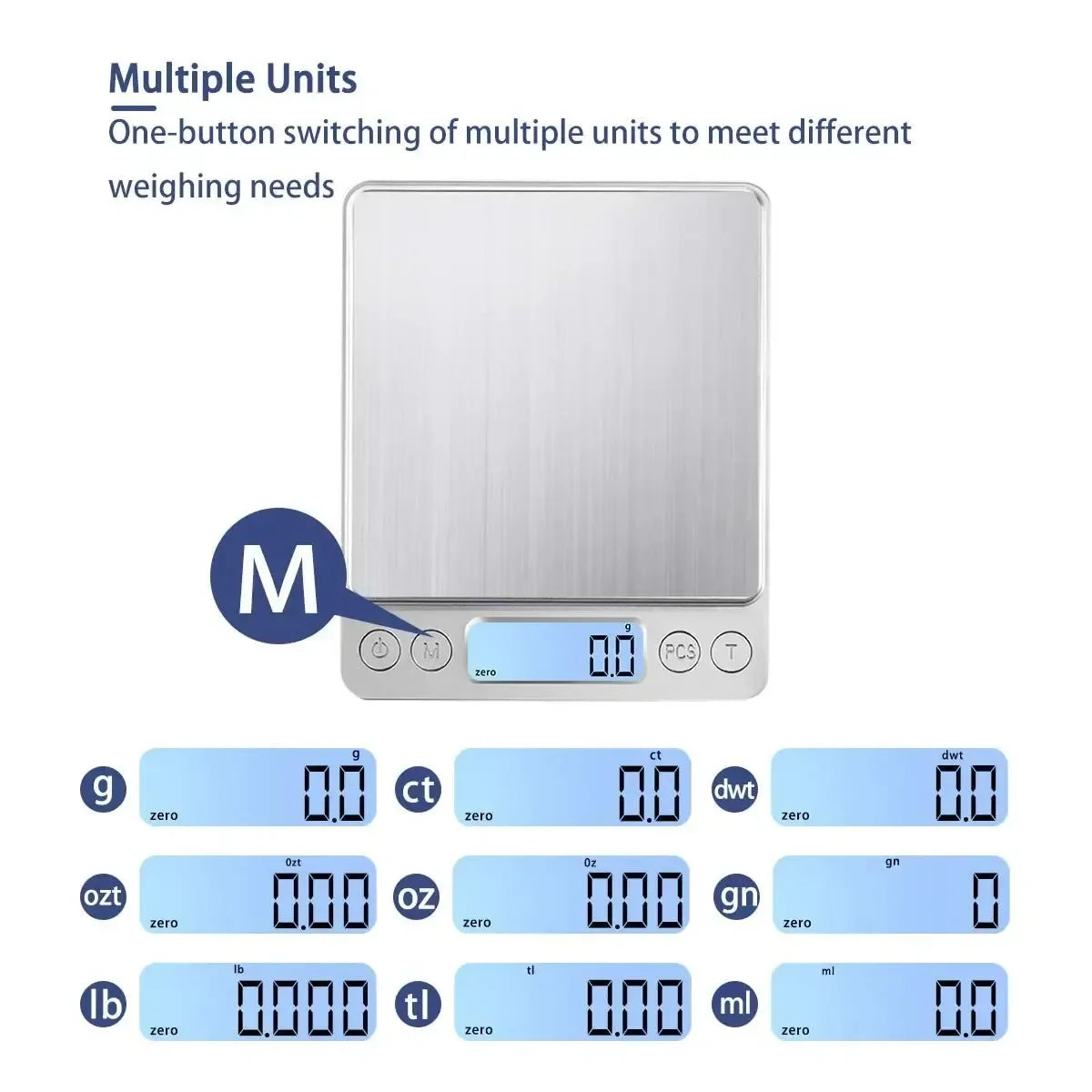 NEW 3KG Measuring Tools Kitchen Mini Pocket Digital Scale Gold Stainless Steel 3000g Precision Jewelry Electronics Scales Dining Bar