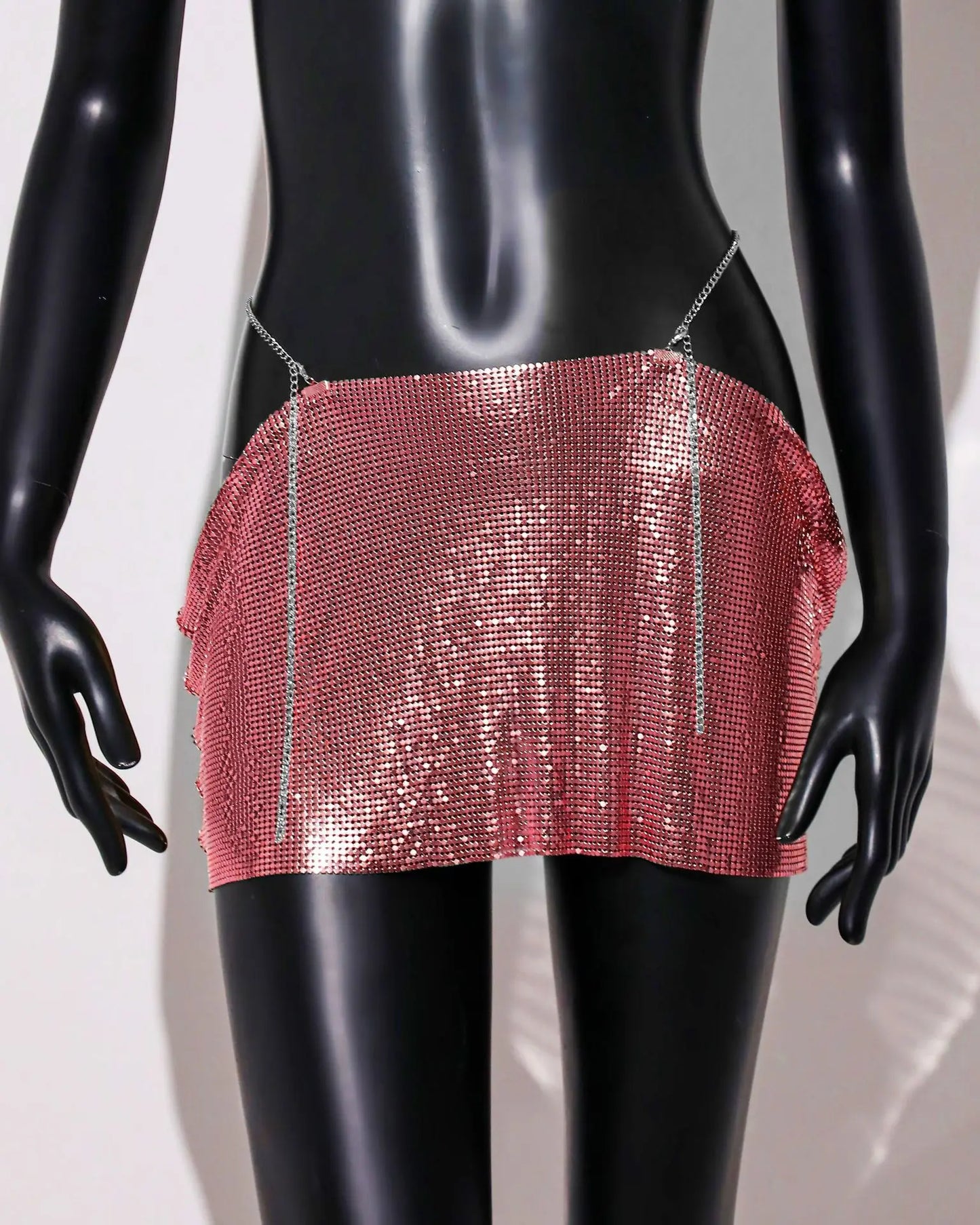 NEW Arrivals 9 Colors Metal Sequins Beach Mini Skirt for Women Summer Nightclub Party Skirt Rave Festival Outfit Streetwear Nightclub Party Skirts