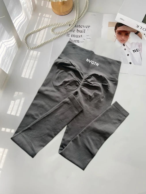 NEW Arrivals S-XL 10 Colors Summer High Quality Breathable High Elastic NVGTN Fitness Sports Fitness Yoga Pilates Cycling Pants Women Sports Clothing Supplies