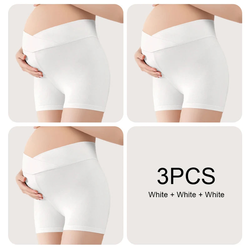 NEW Arrivals M (40-55 KG XL (63-75KG) 3PCS Set Pregnant Pants Shorts Push Up Panties for Pregnant Woman Belly Support Safety Pants Maternity Underwear Plus Size Panties