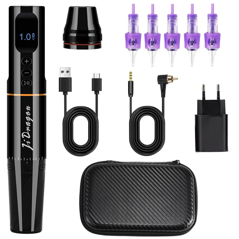 NEW Arrivals PMU Wireless Machine Permanent Makeup Micro Blading for Eyebrows Eyeliner Lip Micro Shading Professional SMP Rotary Tattoo Pen Set Cosmetic Accessories