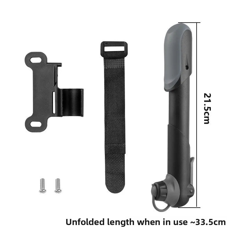 NEW Arrivals Bicycle Mini Pump Battery Car Mountain Bike Road Bike Portable Beauty Mouth French Mouth Air Pump Outdoor Riding Equipment Bicycle Parts Accessories
