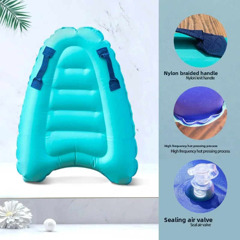 NEW 1pc Oxford Cloth Inflatable Bed Surfboard Swimming Floating Row Inflatable Surfboard With Handle For Beach Surfing Summer Sports Supplies