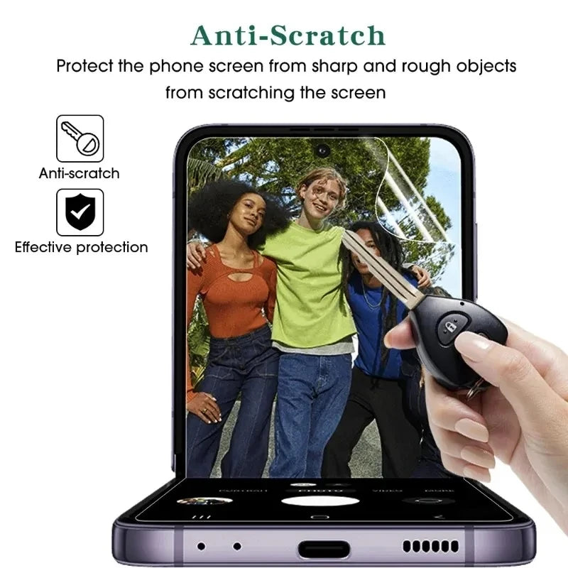 4Pcs Inside Hydrogel Film for Samsung Galaxy Z Flip 5 4 3 TPU Screen Protector