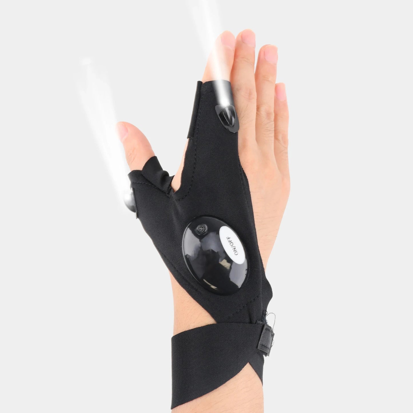 NEW Arrivals LED Half Finger Glove for Men Women Outdoor Waterproof Night Fishing Bait Cycling Running Flashlight Durable Fingerless Gloves