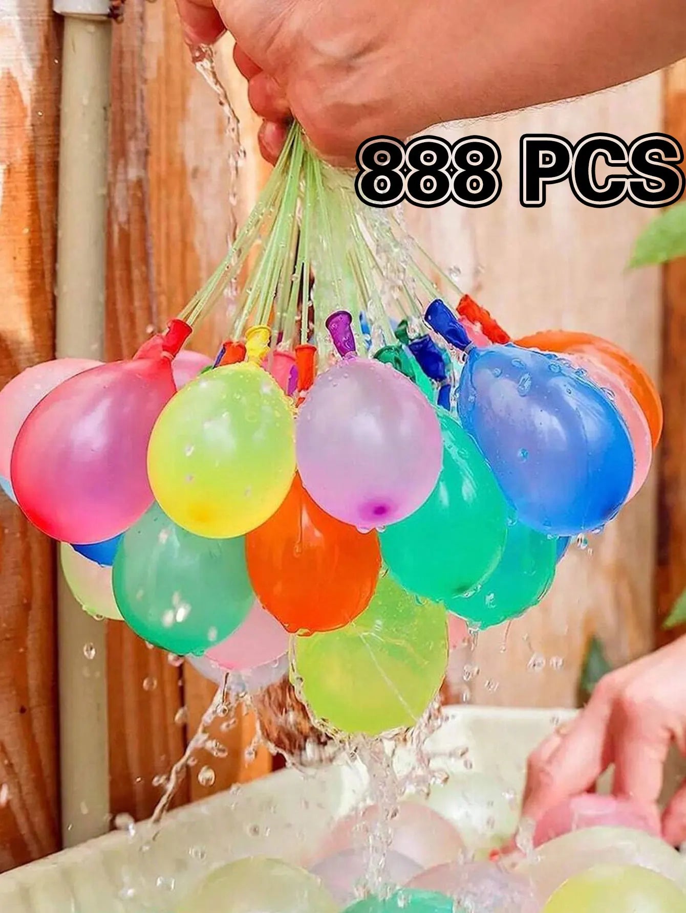 NEW Arrivals 555/999PCS Set Water Balloons Quick Fill Set, Summer Splash Fun Water Party Game, Family Outdoor Swimming Pool Water Balloons Water Bombs Summer Adults Children Games