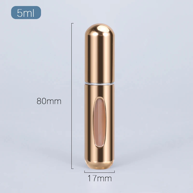 5/8ml Portable Mini Refillable Perfume Atomizer Aluminum Parfume Spray Bottle Empty Cosmetic Containers for Travel Tool