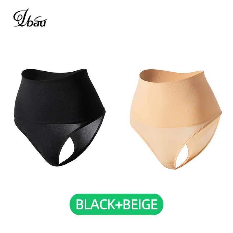 NEW Arrivals 2PCS Set High Waist Thongs Seamless Women Panties G-String Lingerie Tummy Control Shaping Girdle Shaper Underwear