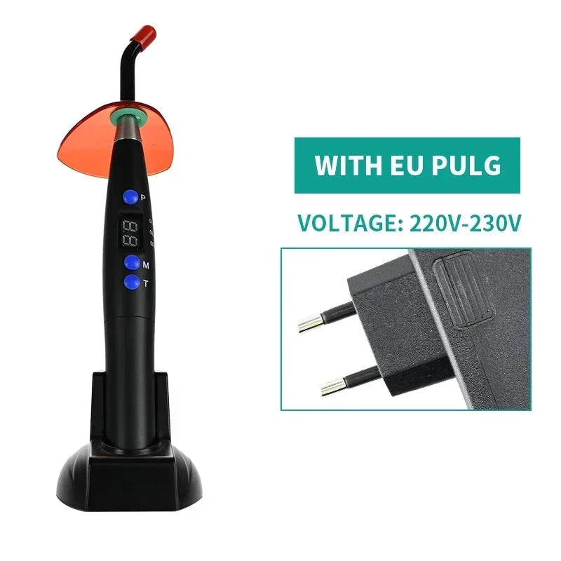 NEW Arrivals Dental Wireless Curing Light Resin Solidification 5W≥1200mw/c㎡ 440-480nm Wavelength Curing Machine With LED Screen Teeth Mouth Hygiene Tools Health Care Supplies