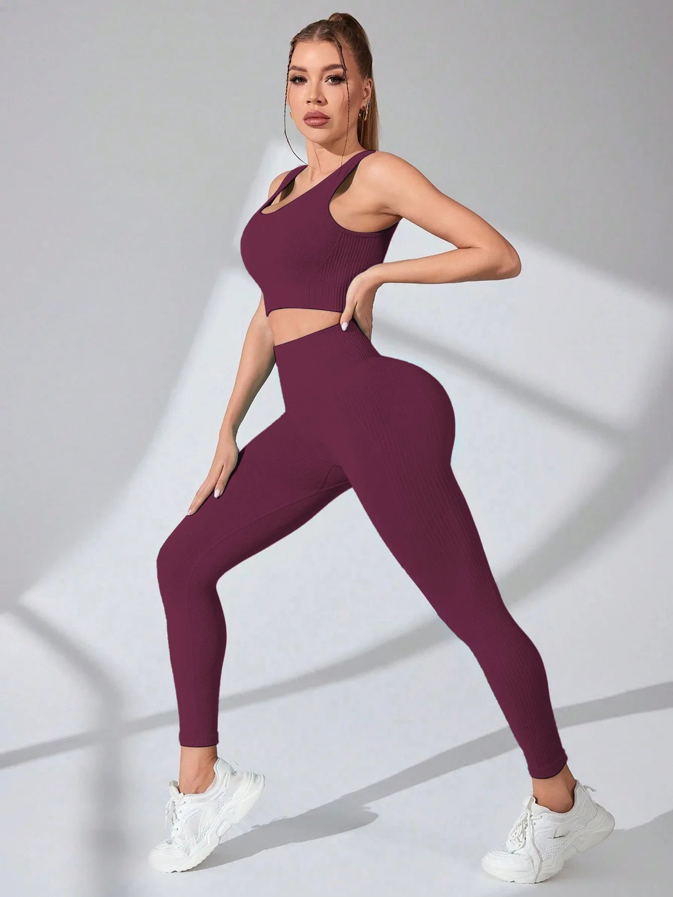 NEW Arrivals 3 Colors Women's Yoga Ribbed One Piece Tank Tops Rompers Sleeveless Exercise Jumpsuits Ladies Outdoor Gym Running Hiking Fitness Activewear Ladies Sports Clothing Supplies