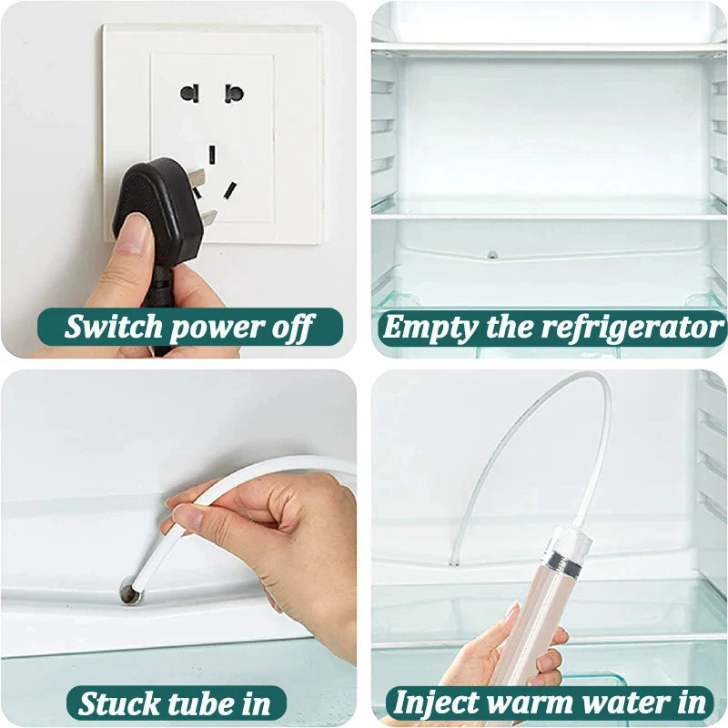 NEW 5PCS Set Refrigerator Drain Hole Clog Remover Fridge Hole Brush Water Outlet Cleaner for Household Clean Dredge Cleaning Tools