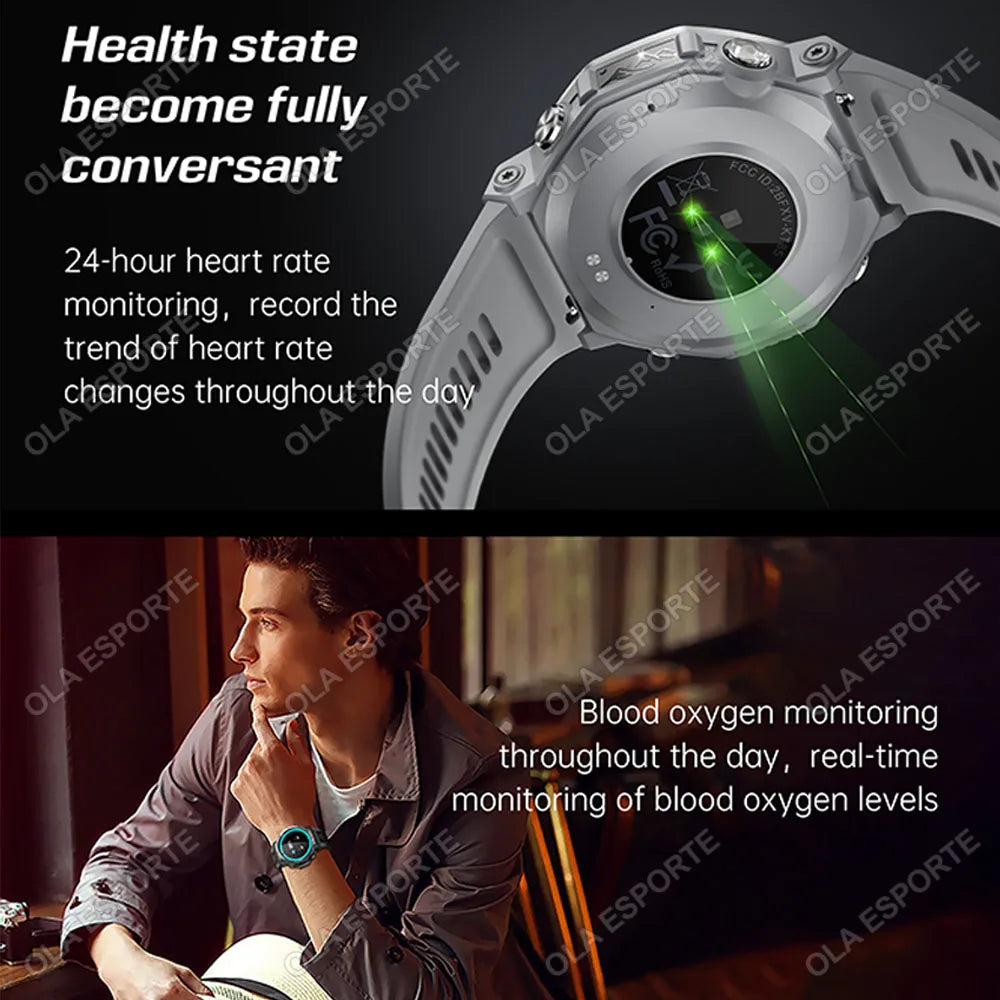 NEW Arrivals GPS Smart Watch 15 Languages 5 ATM Waterproof Built-In Dual-Band GNSS GPS Military Swimming Sport Smartwatch Men New For T-Rex 3 Ultra Kt85 Watch Sports Supplies