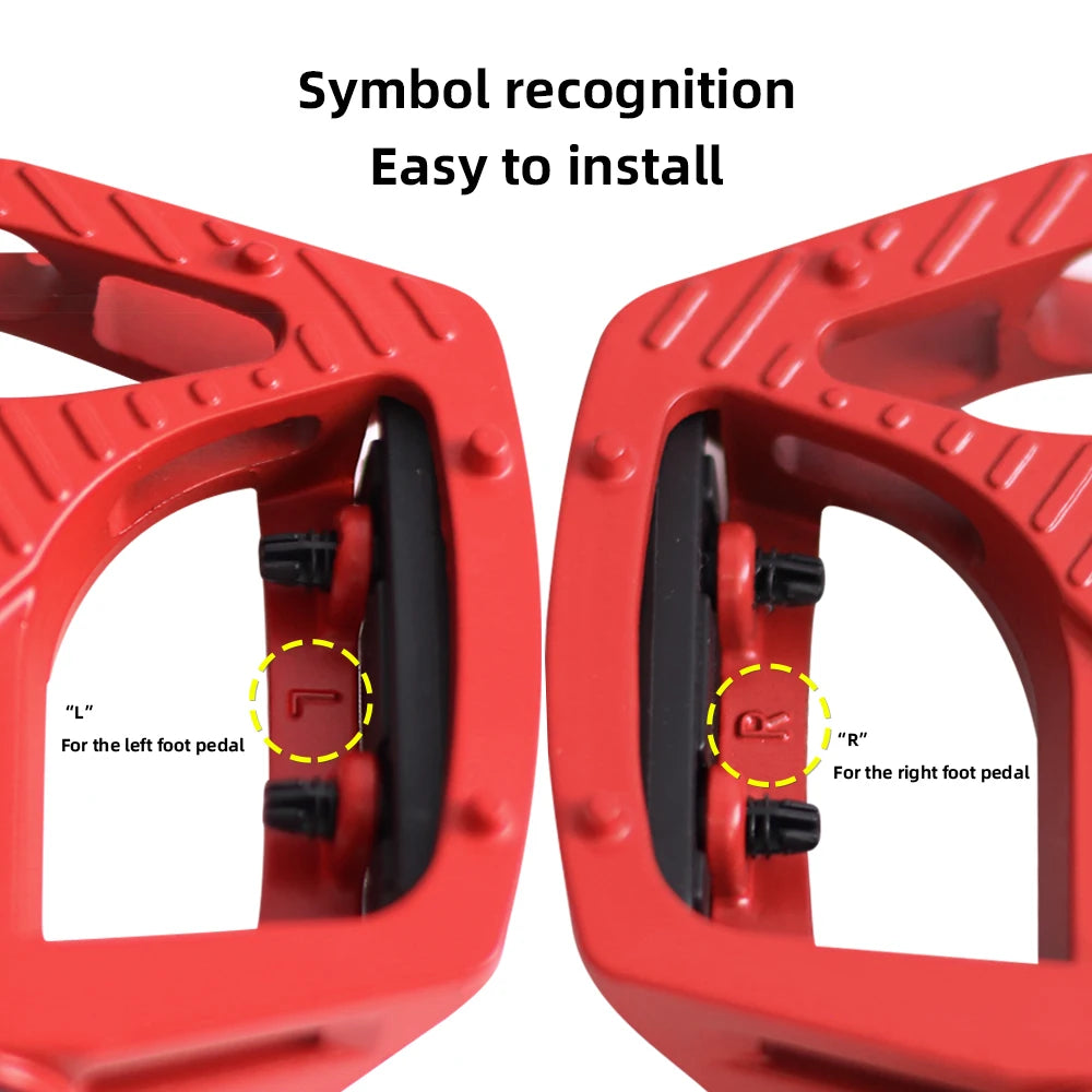 NEW Arrivals Bicycle Aluminum Alloy Anti-Slip MTB Bike Ultralight Pedal Dustproof Waterproof Seal Double DU Flat Professional Pedals Cycling Parts Accessories