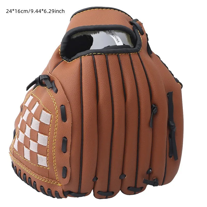 NEW Arrivals Outdoor Sport Baseball Leather Gloves Softball Practice Equipment Size 9.5/10.5/11.5/12.5 Left Hand For Adults Woman Men Children Training