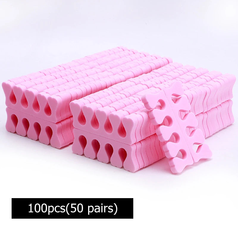 NEW Arrivals 200/400PCS Set Nail Art Toes Separators Soft Sponge Fingers Foot Gel UV Polish Coating Painting Manicure Pedicure Tools Foam Women Cosmetic Accessories Manicure Pedicure Supplies