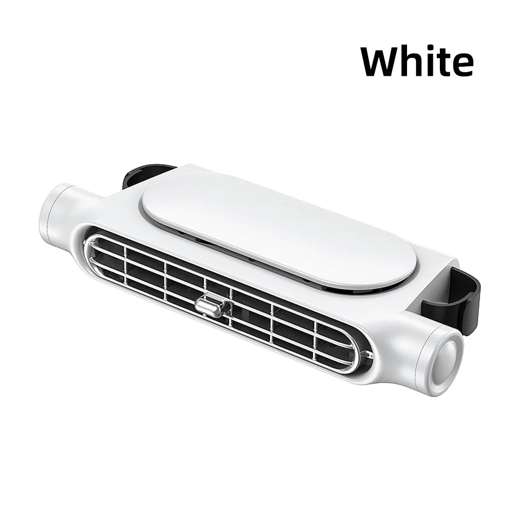 NEW Portable Vehicle Car Truck Seat Headrest Electric Cooling Fan USB Rechargeable Air Conditioner Fan for Rear Backrest Seat Cushion Auto Interior Accessories.