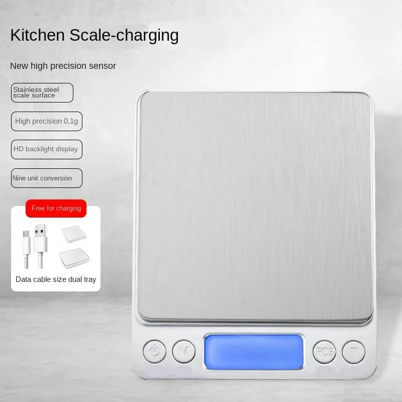 NEW Arrivals Battery 3KG Digital Weight Scale Kitchen Scales Home Coffee Balance Measuring Tools & Scales Accessories Precision Food Dining Bar Garden