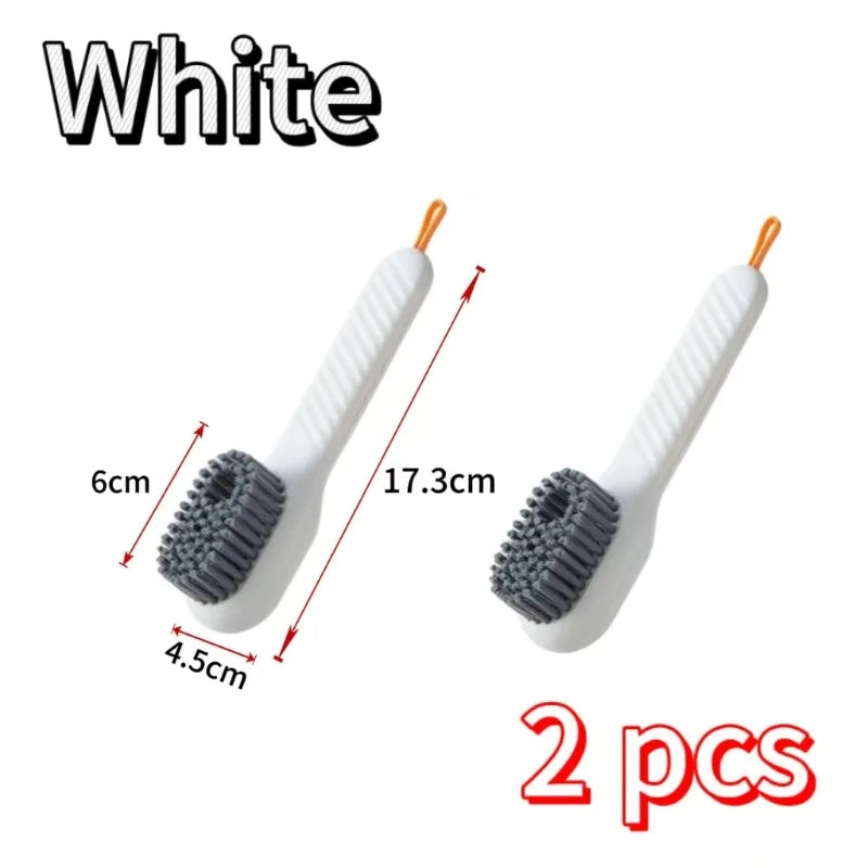 NEW Arrivals 3PCS Set Multi-Function Automatic Liquid Discharge Cleaning Brush–Shoe Brush & Clothes Cleaner, Perfect Household Cleaning Tool