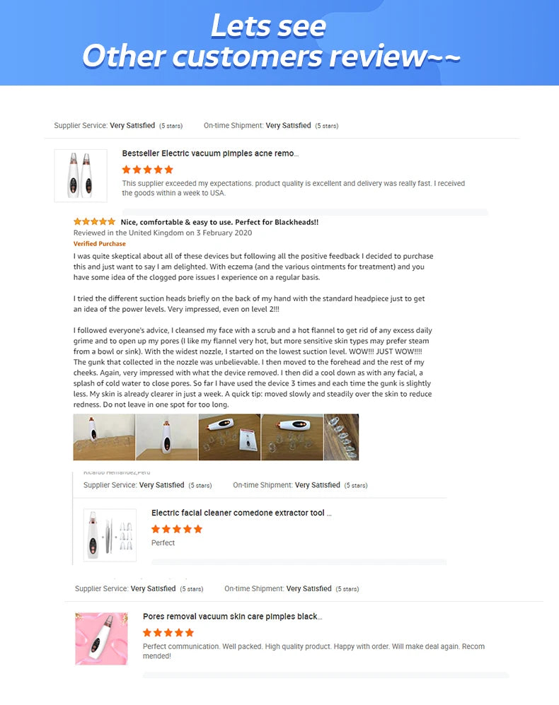 NEW Arrivals Blackhead Remover Pore Vacuum Electric Acne Extractor Kit Facial Pore Deep Cleaner USB Rechargeable Women Skin Care Tools