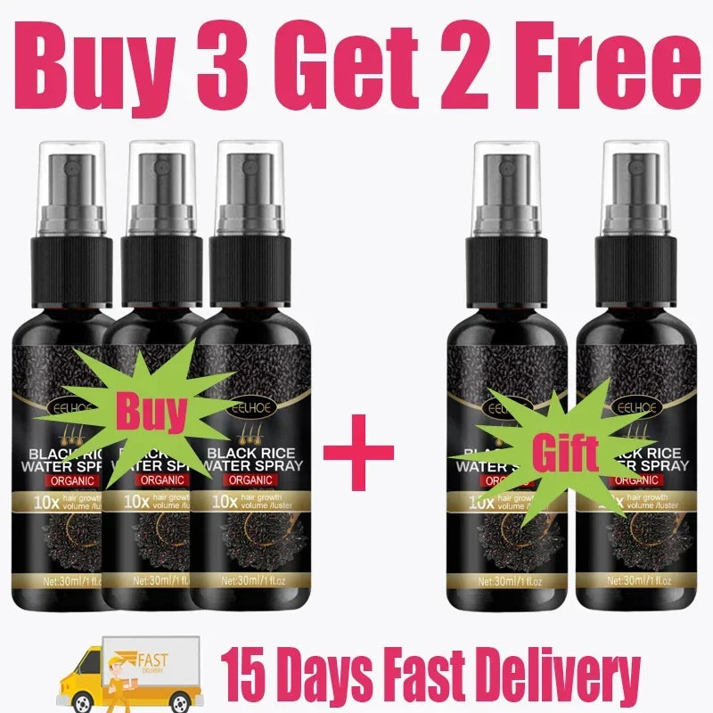 NEW Arrivals 5/10PCS Set Gray White Hair Treatment Serum Cover White Hair To Black Natural Color Repair Spray Anti Loss Hair Restore Healthy Hair Care Supplies