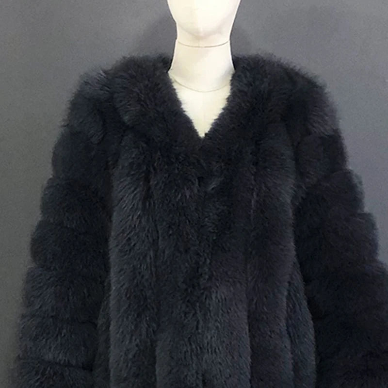 NEW Luxurious Women Ladies Real Fox Fur Shawl Vest Jacket Fluffy Fur Cape Natural Fur Poncho Fur Lady Scarf Wrap Coat Shawl Evening Wedding Party Winter Clothes Supplies Female Fashion Clothing Accessories Products