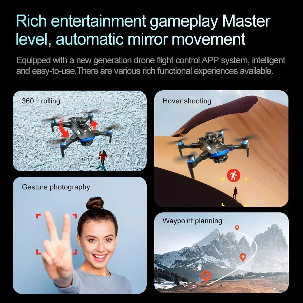 NEW Xiaomi MIJIA M6 Drone + 2 Batteries Professional 8K Camera Drone 5G WI-FI FPV UAV With Screen Remote Control RC Drone Avoidance Aerial Quadcopter