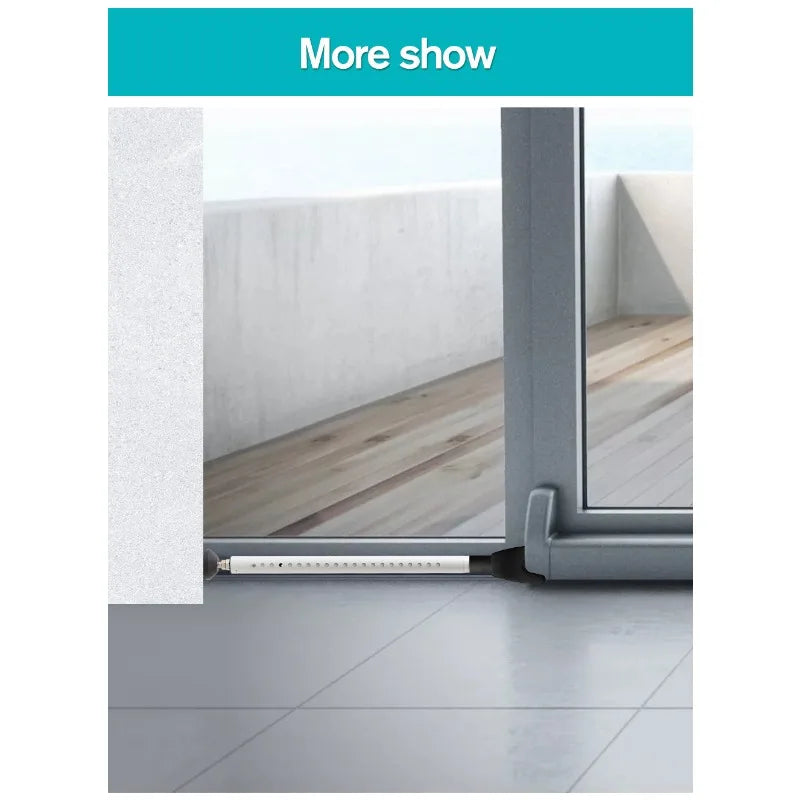 NEW Arrivals Sliding Door Stopper Jammer and Telescoping Security Bar 19-52 Inch Adjustable Length 400 LBS Force Anti-Slip Base for Home Office Hotel Security Supplies