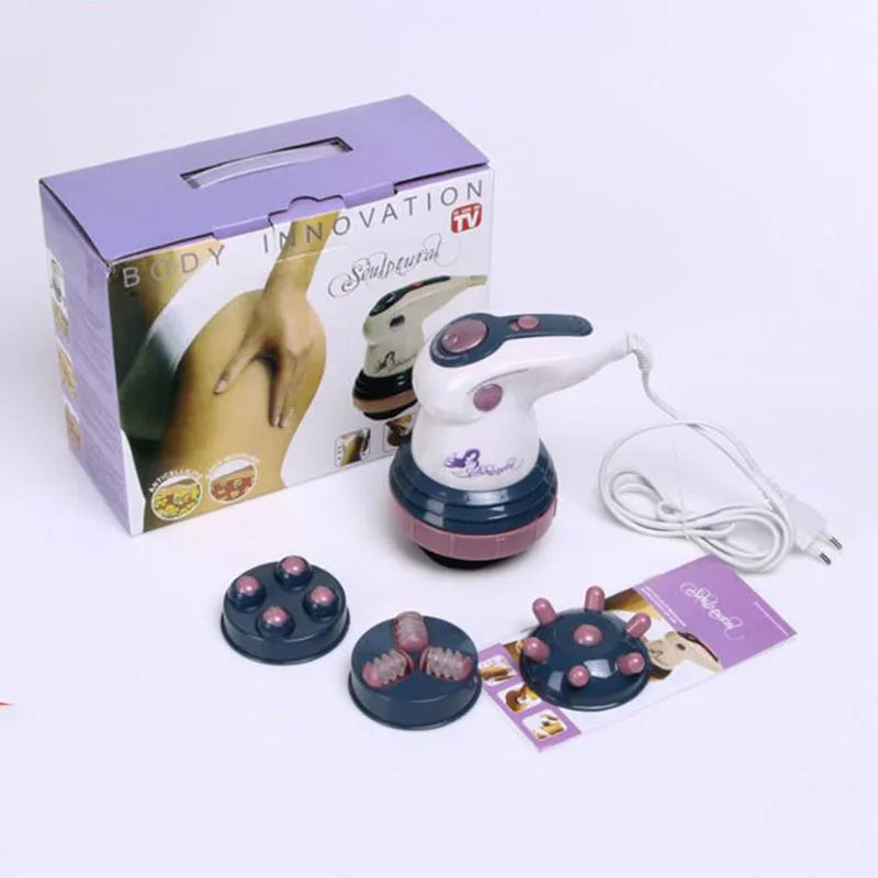 NEW Arrivals 4 in 1 Set Anti Cellulite Massager Electric Body Innovation Slimming Massager Roller Handheld Infrared Arm Leg Hip Belly Fat Remover Body Care Accessories Health Care Supplies