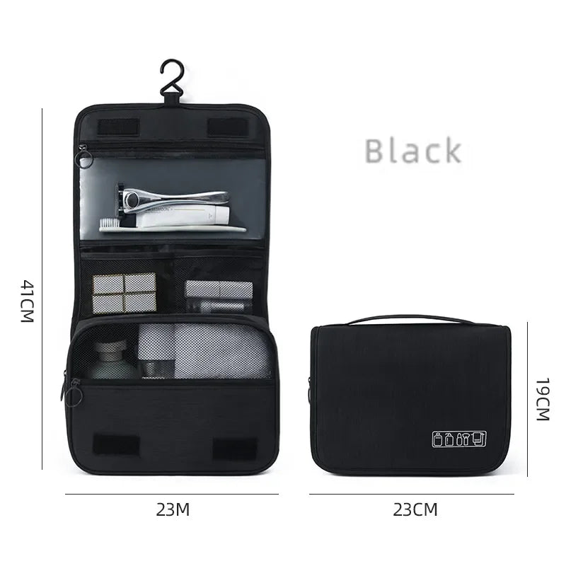Travel Business Trip Oxford Fabric Women Men Business Portable Storage Bag Toiletries Organizer Women Cosmetic Bag Waterproof Hanging Travel Wash Pouch