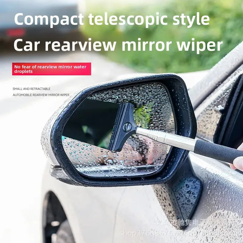 NEW Arrivals Car Rearview Mirror Wiper Extendable Multi-Function Car Wash Window Mist Ice Cleaner Glass Cleaning Brush Wiper for Automobiles Tools Car Cleaning Supplies