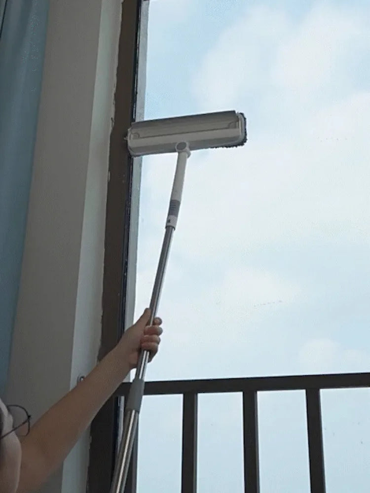 Upgraded Cutting-Edge High Pressure Misting Glass Cleaner and Water Scraper Combo Window Scrub Glass Doors Cleaner Home Office Cleaning Supplies