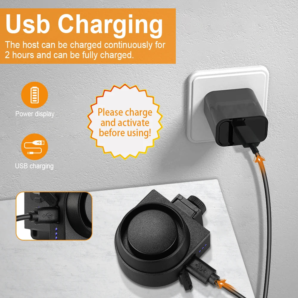 Wireless Bike Vibration Alarm Waterproof USB Charging Remote Control Motorcycle Electric Bicycle Security Burglar Alarm