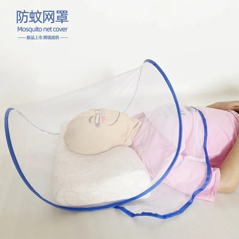 NEW Arrivals Facial Korean Mosquitoes Repellent Cover Home Bed Foldable Mesh Insect Folding Netting Easy Install Single Double Portable Random Color