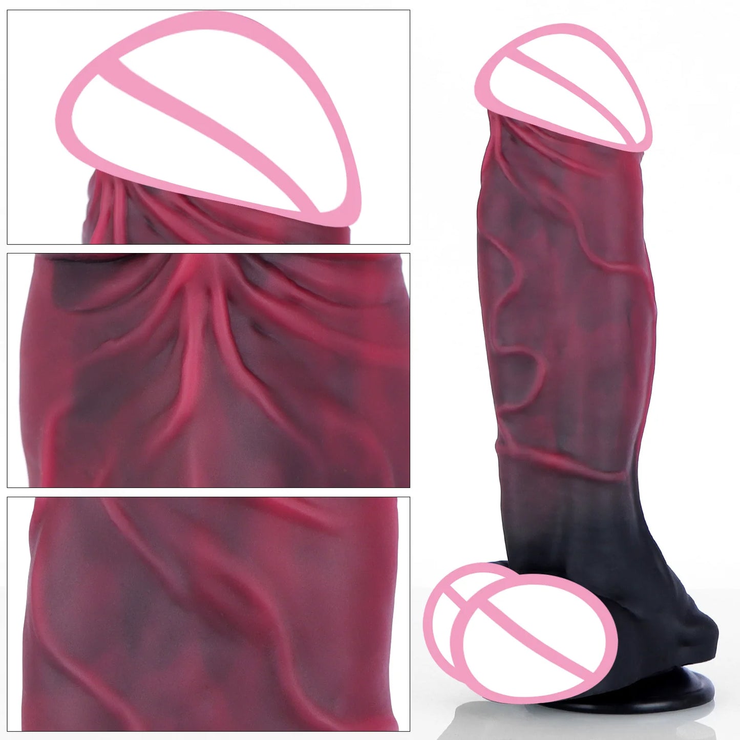 XS 18.7CM--L 27.7CM Large Dildo Realistic Penis Strap On Dildos Silicone Anal Plug Vagina Massage Sex Toys Products For Women Men Masturbator Big Dick 18+ Adults Sex Shop Supplies